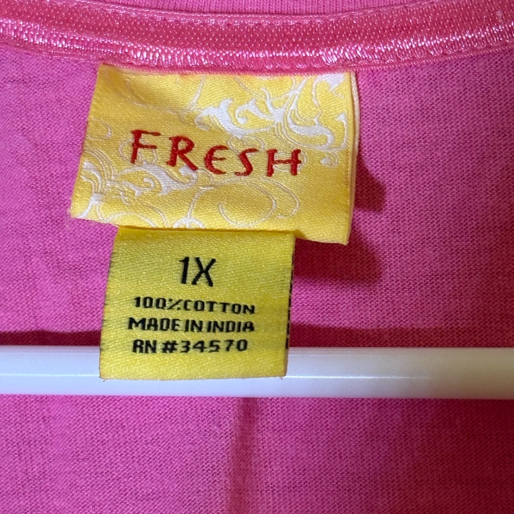 Fresh Pink Floral Women's Tee - Picture 3 of 4